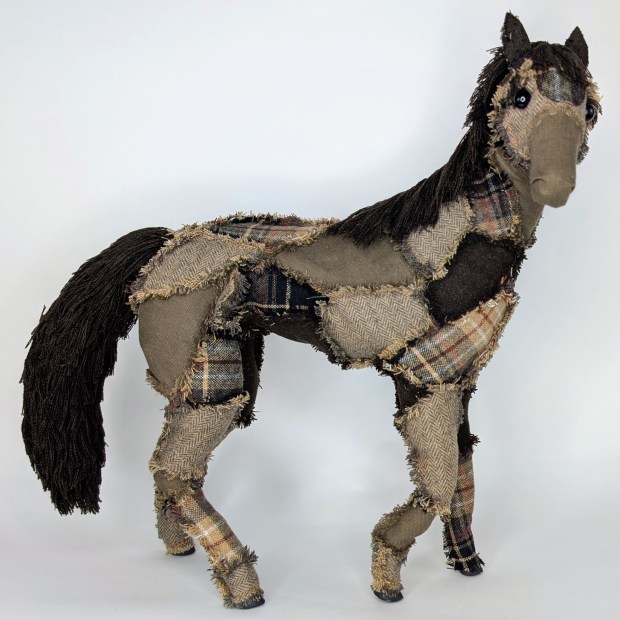 Textile Horse Sculpture